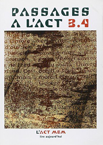 Passages à l'act, n° 3-4