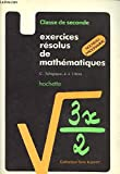 EXER RES MATH 2EME PROGRAMME 81