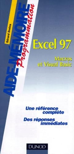 Excel 97, macros et Visual Basic