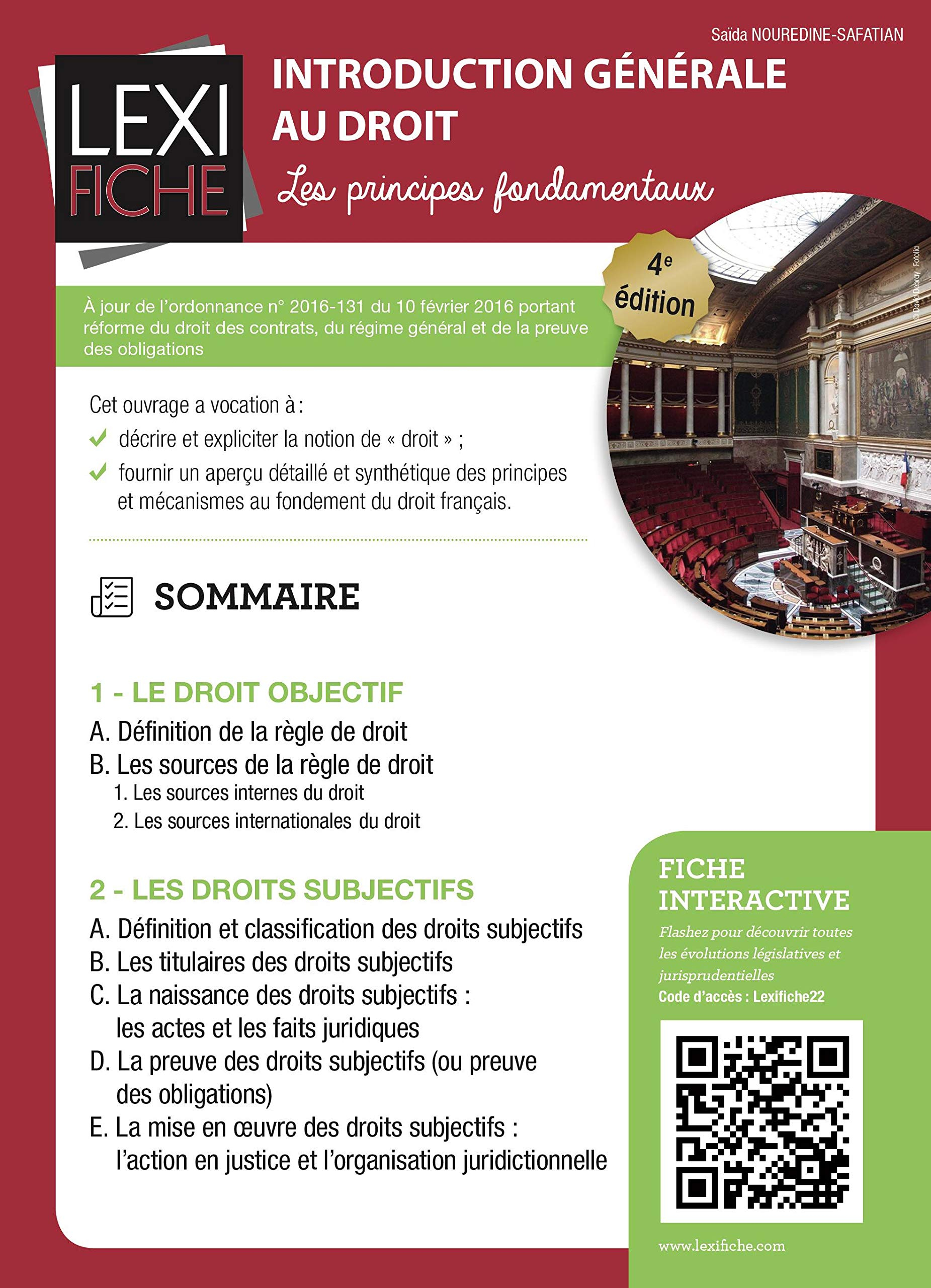 Introduction générale au droit : les principes fondamentaux