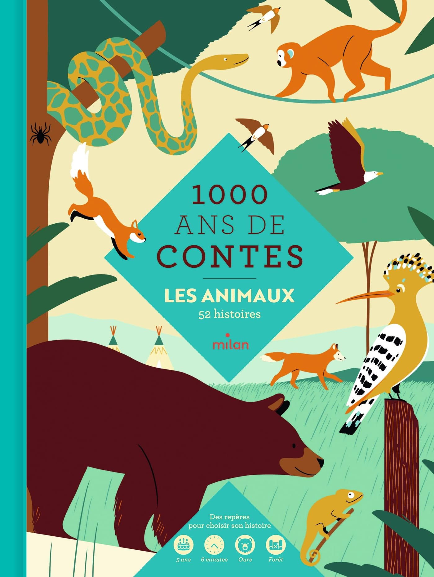 1.000 ans de contes : les animaux : 52 histoires