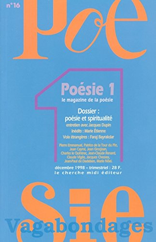 les poètes et la spiritualité, numéro 16. entretien avec jacques dupin