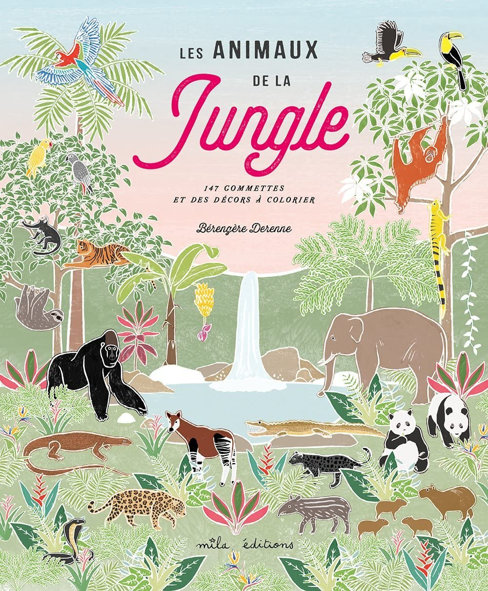 Les animaux de la jungle : 147 gommettes et des décors à colorier