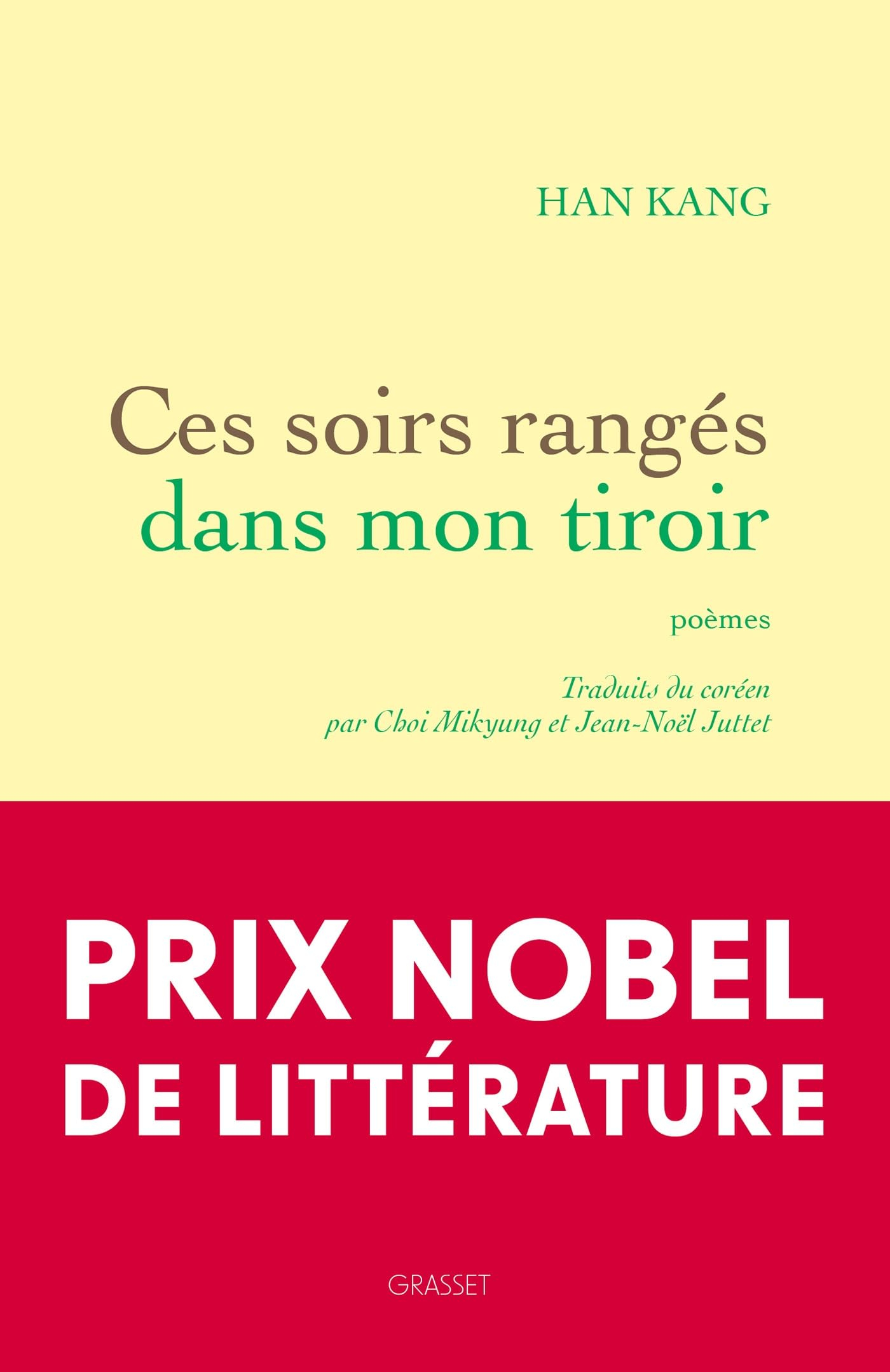 Ces soirs rangés dans mon tiroir : poèmes