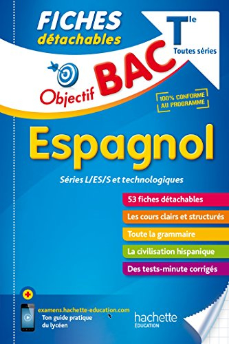 Espagnol terminales toutes séries : séries L, ES, S et technologiques : 53 fiches détachables