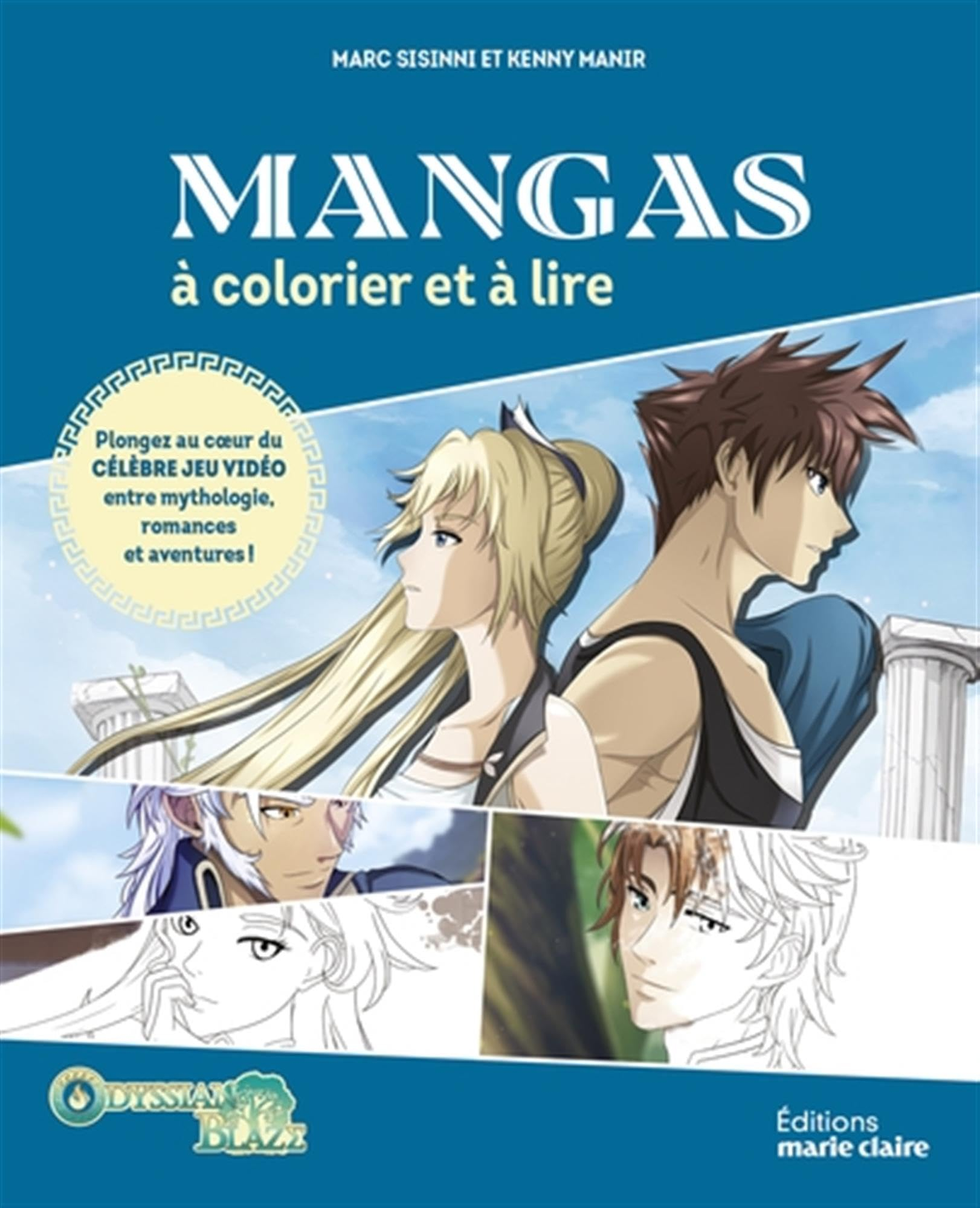 Mangas à colorier et à lire : Odyssian Blaze : plongez au coeur du célèbre jeu vidéo entre mythologi