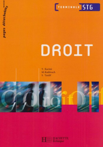Droit terminale STG