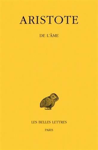 aristote. de l'âme