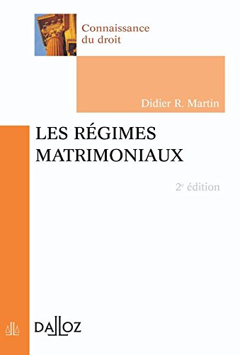Les régimes matrimoniaux