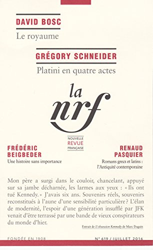 Nouvelle revue française, n° 619