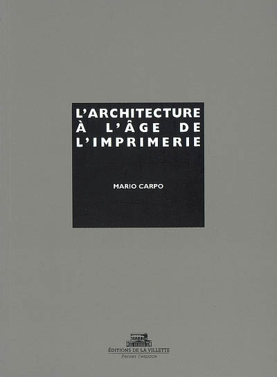 L'architecture à l'âge de l'imprimerie