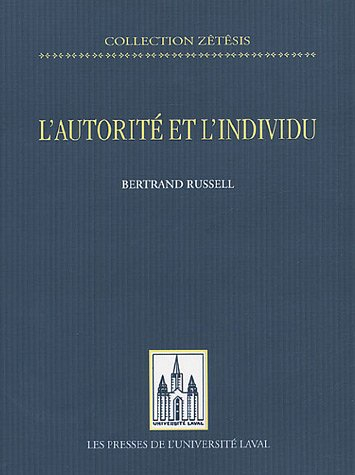 L'autorité et l'individu
