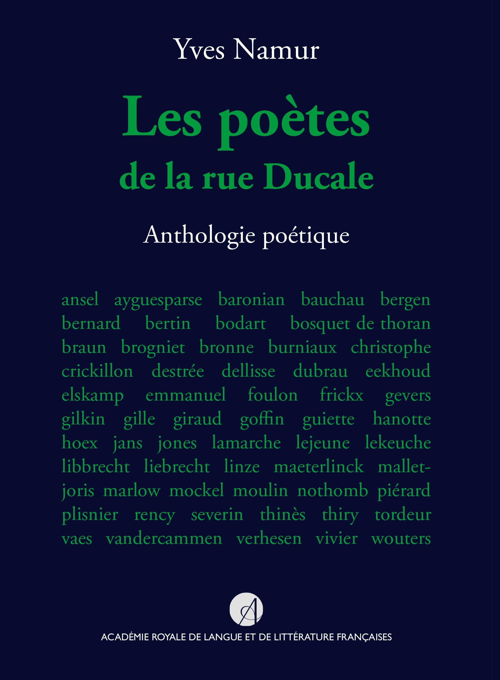 Les poètes de la rue Ducale : anthologie poétique