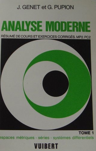 analyse moderne t1 . espaces metriques