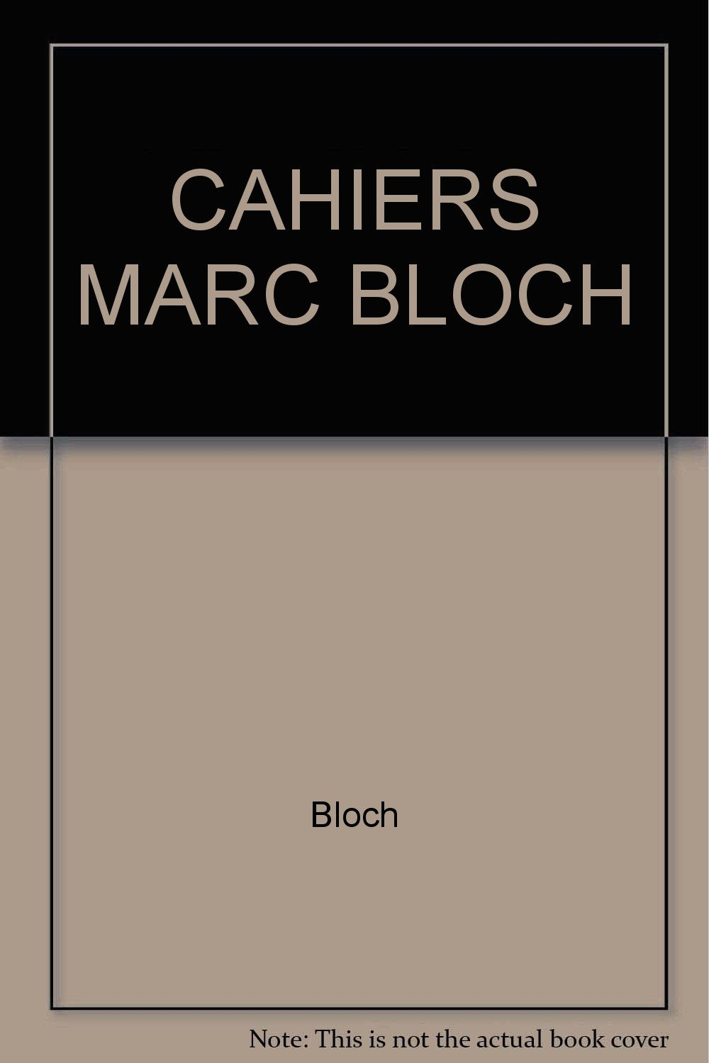 Cahiers Marc Bloch, n° 5
