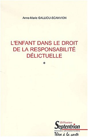 l'enfant dans le droit de la responsabilité délictuelle