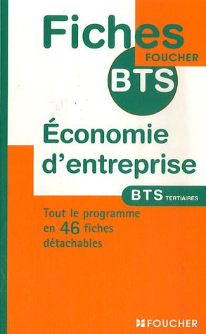 Economie d'entreprise, BTS tertiaires