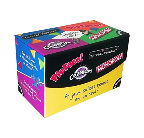 La boîte à quiz : Trivial Pursuit, Pie Face, Cranium, Monopoly