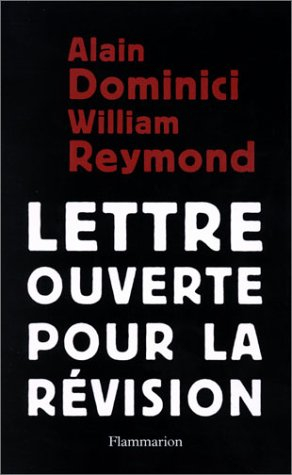 Lettre ouverte pour une révision