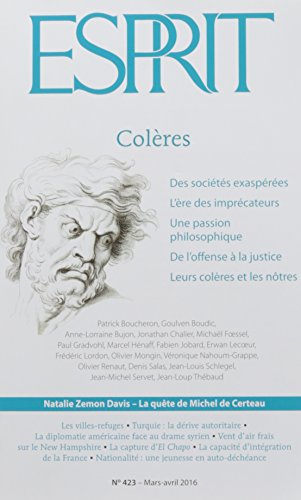 Esprit, n° 423. Colères