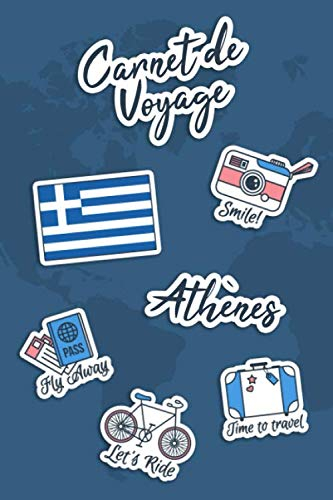 Carnet de Voyage Athènes: Journal de Voyage | 106 pages, 15,24 cm x 22,86 cm | Pour vous accompagne