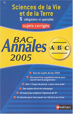 Sciences de la vie et de la Terre, S obligatoire et spécialité : corrigés