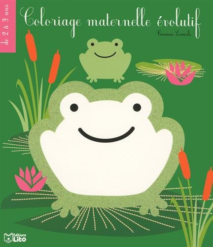 Coloriage maternelle évolutif - La grenouille - de 2 à 3 ans