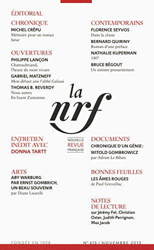Nouvelle revue française, n° 615