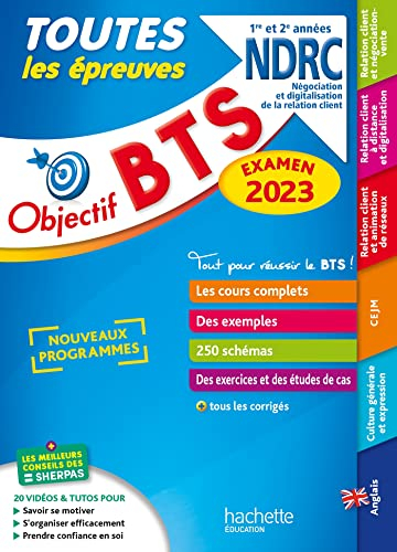 BTS NDRC, négociation et digitalisation de la relation client, 1re et 2e années : toutes les épreuve