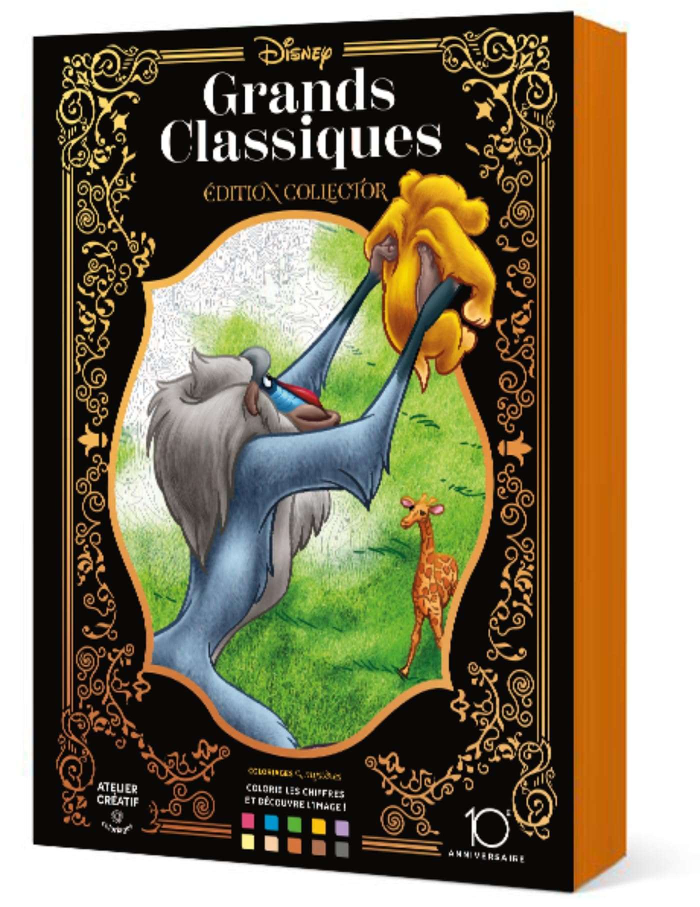 Coloriages mystères Disney : Grands classiques Tome 1 - Collector 10 ans : Colorie les chiffres et d