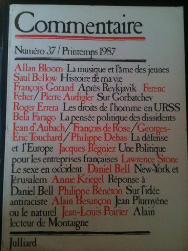 commentaire n, 37 - printemps 1987