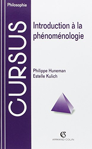 Introduction à la phénoménologie
