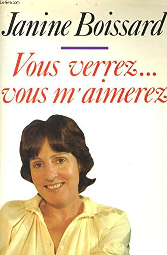 Vous verrez... vous m'aimerez
