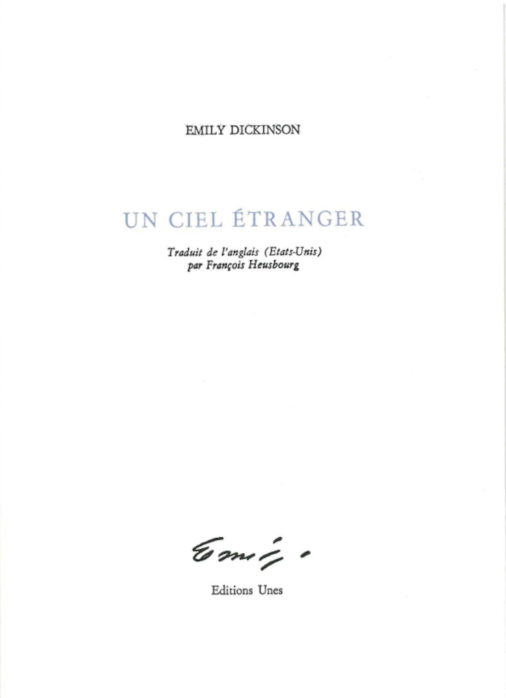 Un ciel étranger