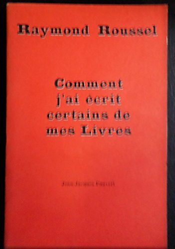 comment j'ai écrit certains de mes livres