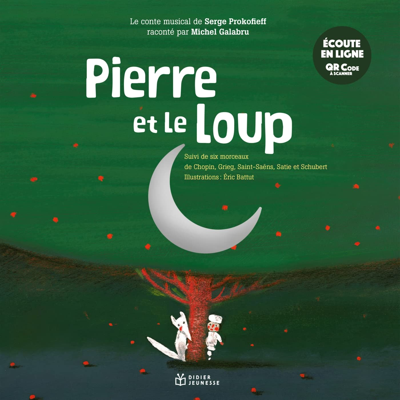 Pierre et le loup : suivi de six morceaux de Chopin, Grieg, Saint-Saëns, Satie et Schubert