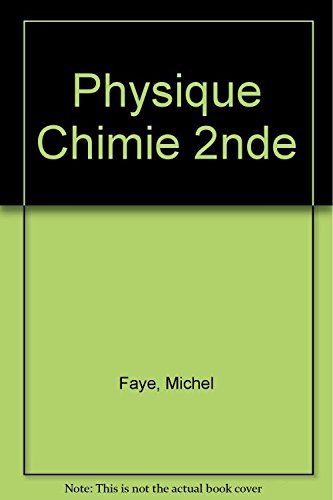 Physique chimie 2de