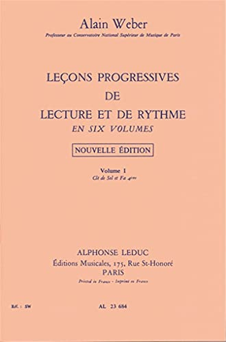 Leçons Progressives de lecture et de rythme Vol 1