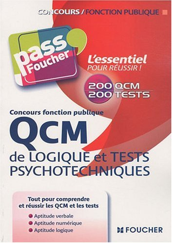 QCM de logique et tests psychotechniques : concours fonction publique