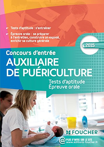 Concours d'entrée auxiliaire de puériculture : tests d'aptitude, épreuve orale : 2015