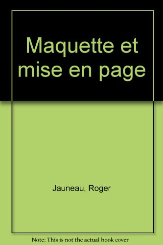 Maquette et mise en page