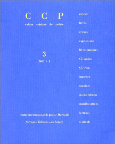 Cahier critique de poésie, n° 3. Emmanuel Hocquard