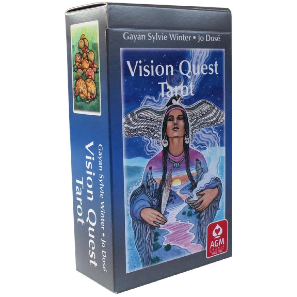 Tarot Vision Quest - Tarot divinatoire - 78 cartes + livret explicatif - Version française - Cartoma