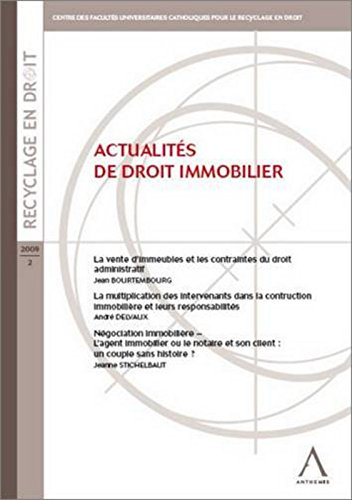 Actualités de droit immobilier