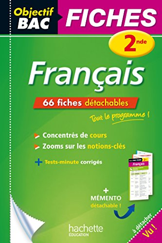 Français 2de : 66 fiches détachables