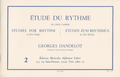etude du rythme vol.2 dandelot