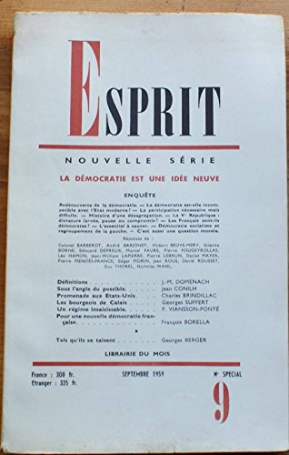 esprit n, 9 de septembre 1959