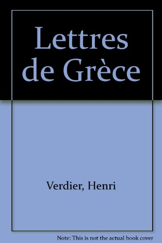 Lettres de Grèce