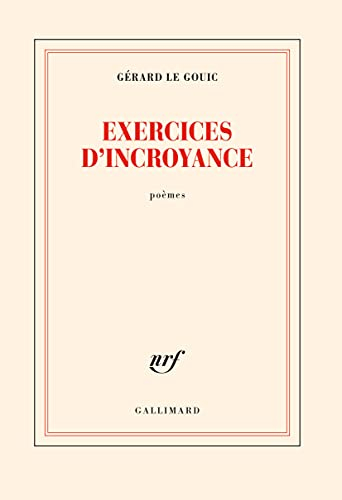 Exercices d'incroyance : poèmes