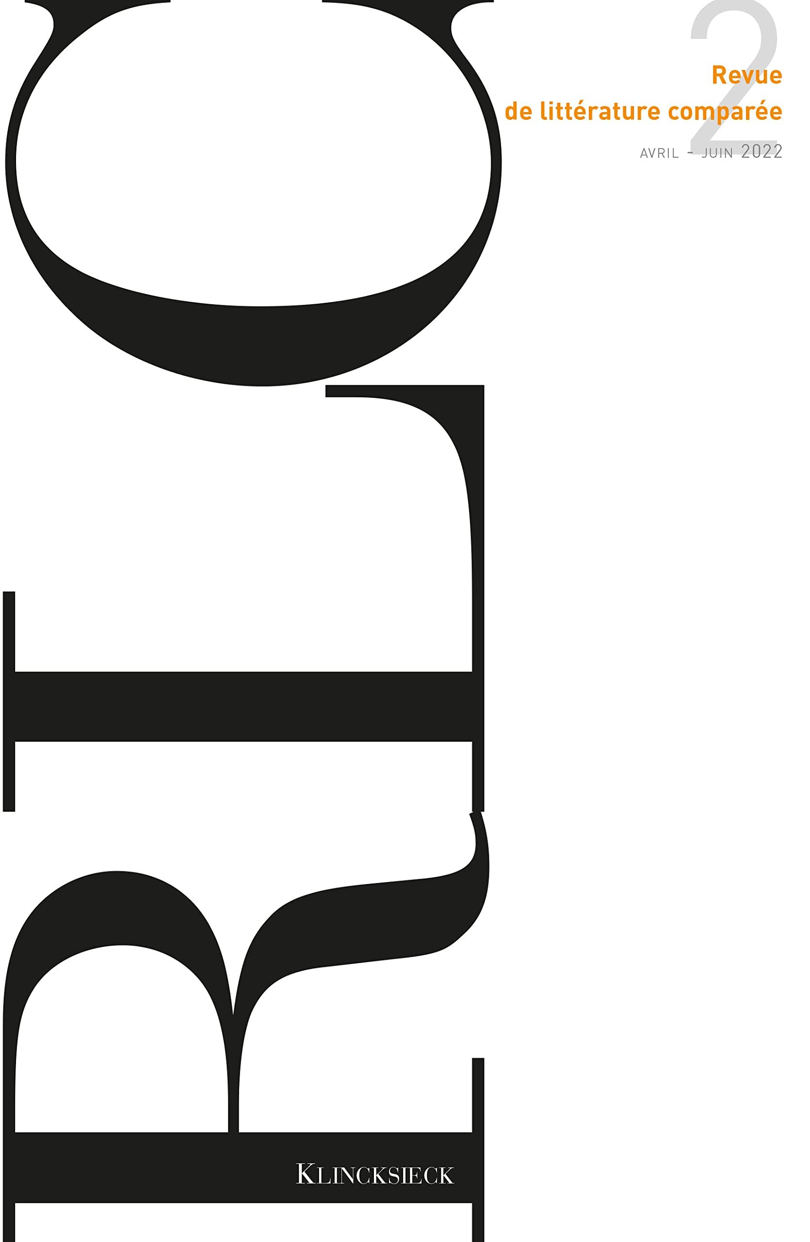 Revue de littérature comparée, n° 382